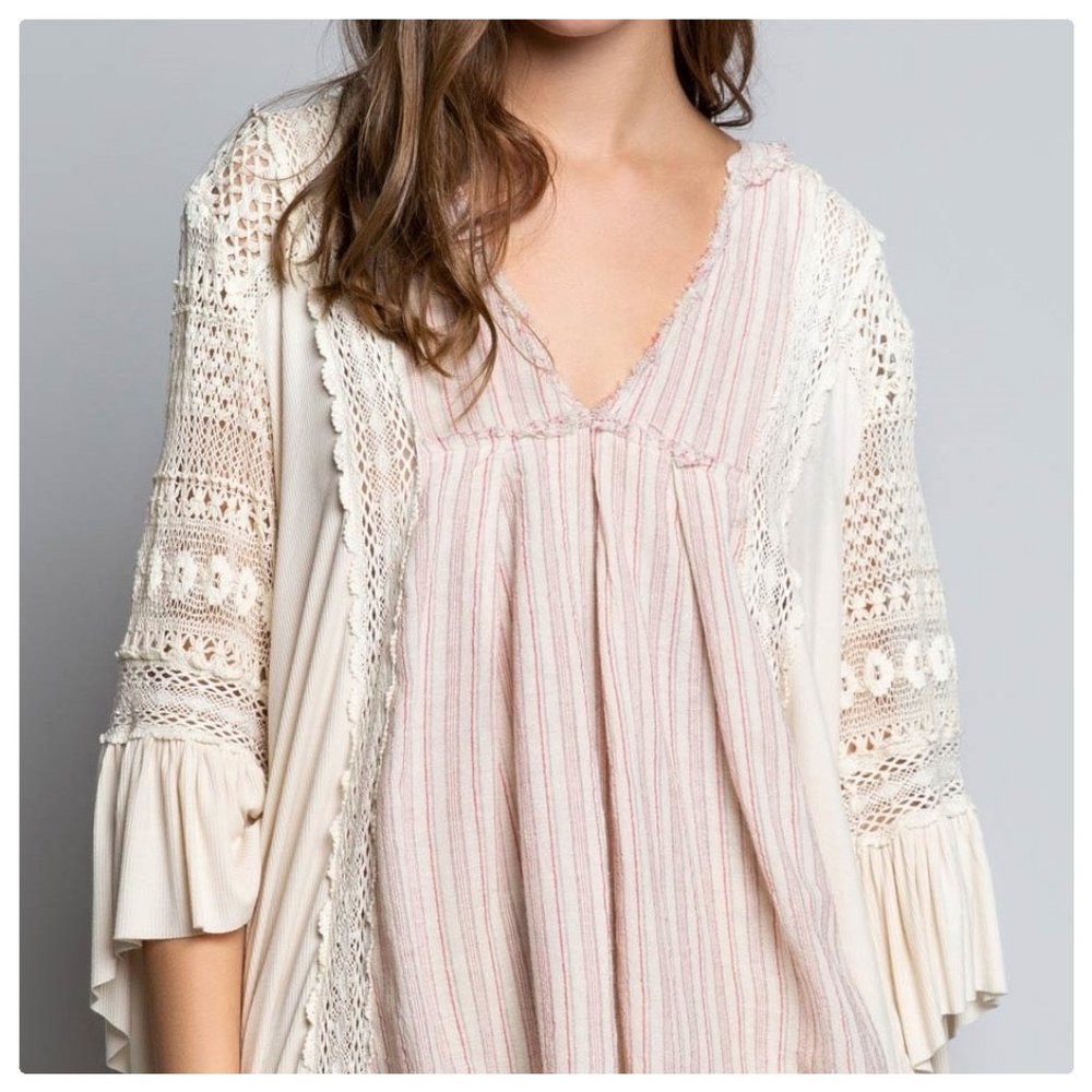 POL Casablanca Eye Catcher Linen Tunic Top - Picture 11 of 15